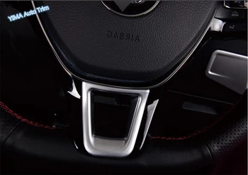 

Lapetus For Volkswagen T-Roc T Roc 2018 2019 2020 ABS Auto Styling Steering Wheel Frame Cover Trim Matte / Carbon Fiber Look