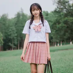 Корейская школьная форма с длинными рукавами, костюм для девочек, костюм для студентов, Женская японская школьная форма, рубашка +