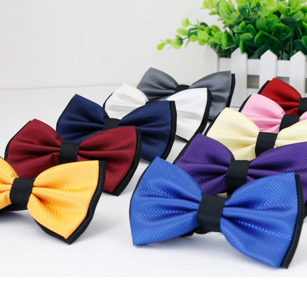 Мужские однотонные модные галстуки-бабочки для жениха, мужские клетчатые двухцветные чешуйчатые галстуки для мужчин, галстук-бабочка, мужские свадебные галстуки-бабочки