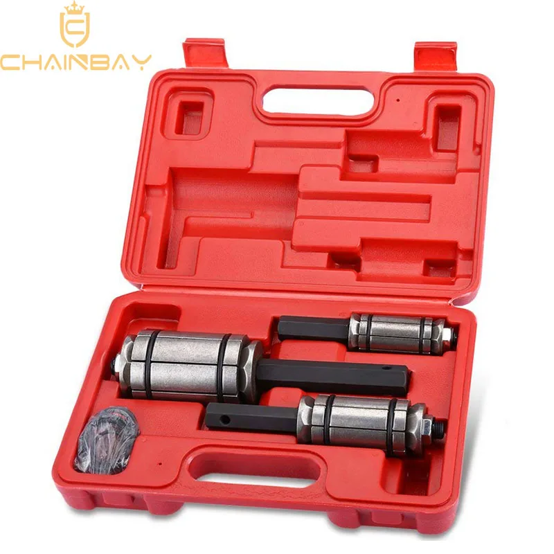 

3pc Tail Pipe Tailpipe Expander Set 1 1/8" To 3 1/2" Exhaust Muffler New W/case