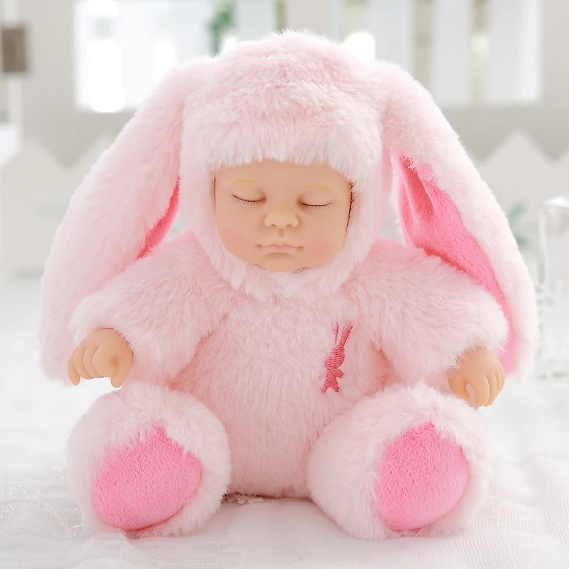 Tanie Kawaii pluszowe lalki dla dzieci i nadziewane pcv dzieci wypchana zabawka dla dziewczyn prezent na boże narodzenie wysokiej jakości Bjd bebe doll reborn baby kids toys