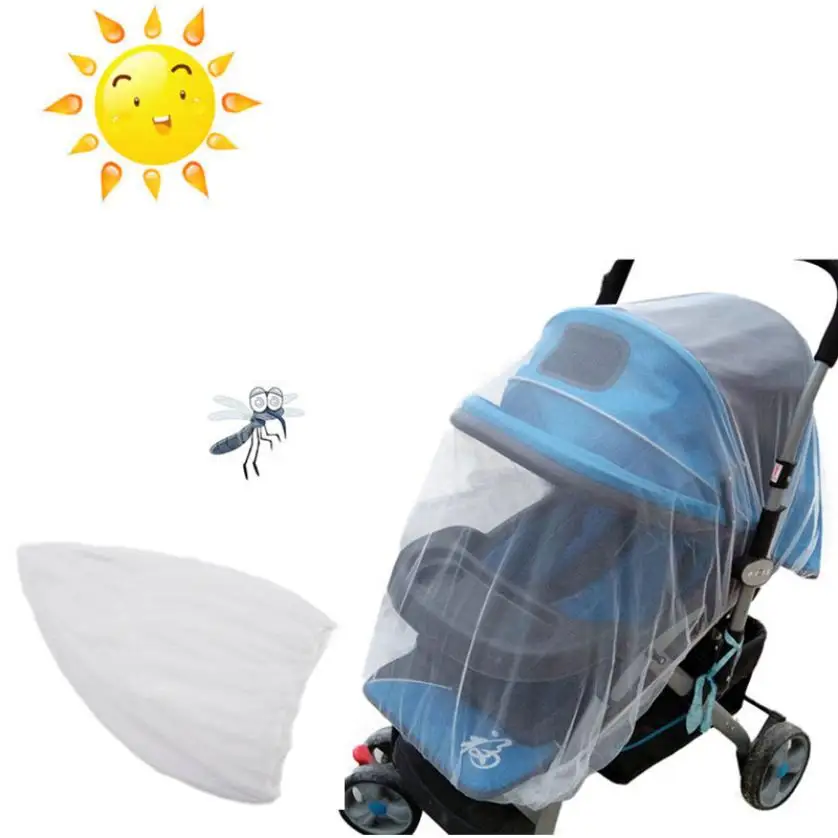 Summer Baby Stroller Pushchair Mosquito Insect Net Safe Mesh Buggy Crib Netting Cart Mosquito