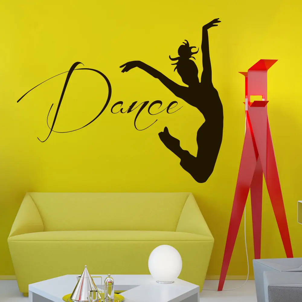Wall Vinyl Decals Dancer Decal Home Dance Studio Decor Mural Stickerin