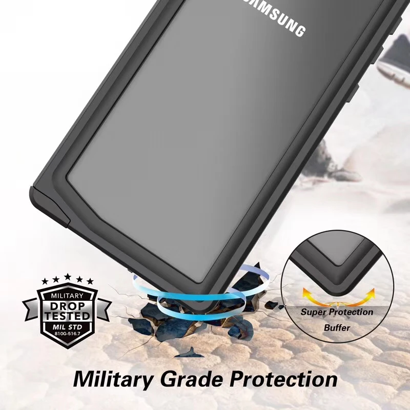 IP68 Примечание 10 Водонепроницаемый PU кожаный флип чехол для Coque samsung Galaxy Note крышка