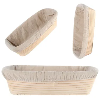 

Bread Basket Banneton Brotform Rattan Proofing Basket Liner Round Oval Fruit Tray Dough Food Storage Container Organizer Baskets