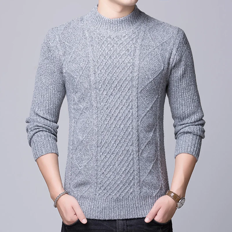 2019 جديد أزياء العلامة التجارية سترة رجل البلوز أعلى درجة يتأهل صداري Knitred سميكة الخريف الكورية نمط عارضة الرجال الملابس