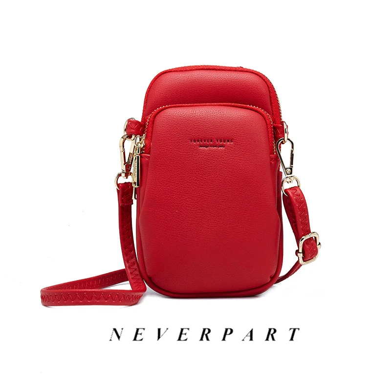 

New ID Card Pocket Shoulder Bag Diagonal Mobile Phone Bags Personality Multifunction Lady Wallets Large Capacity Messenger Bags