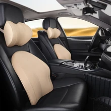 KKYSYELVA подголовник для сиденья автомобиля поясничная подушка для шеи поддержка памяти задняя подушка поддержка s Эргономика авто аксессуары Талия