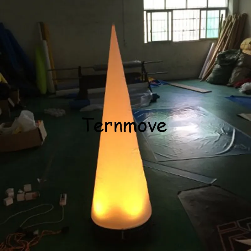 

LED Inflatable Crescent Cone Decoration with Blower and Light inflatable traffic taper cone wedding decoration