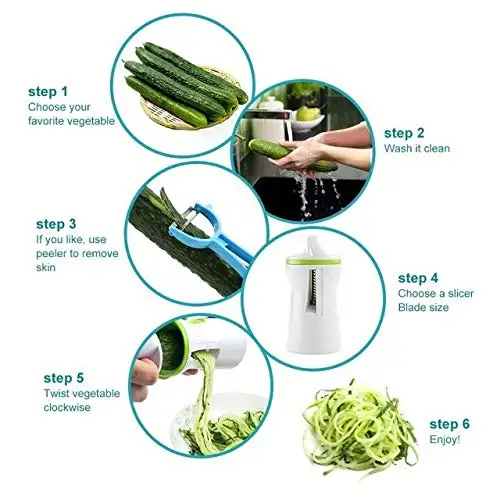 Kitchen Tools Accessories Gadget Funnel Model Peeler Spiral Slicer Vegetable Shred Device Cooking Salad Carrot Radish Cutter