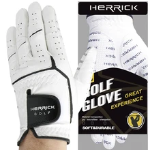 Перчатки для гольфа мужские левосторонние мягкие дышащие овчины с противоскользящими гранулами перчатки для гольфа для мужчин
