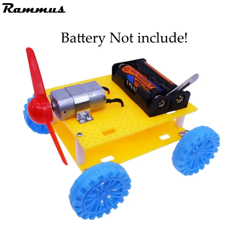 DIY Wind Power Vehicle Car Model Handmade Scientific Experiments