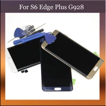 Для samsung Galaxy S6 Edge Plus G928 G928F ЖК-дисплей с сенсорным экраном дигитайзер Super Amoled S6 Edge Plus экран