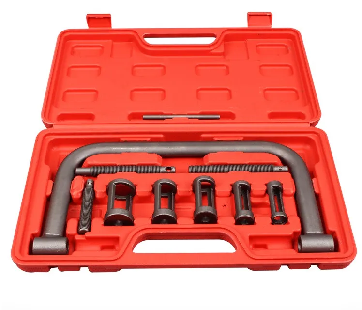 Heavy-Duty Auto Automotive Motorcycle ATV Small Engine Valve Spring Compressor C Clamp Service Removal Tool Kit