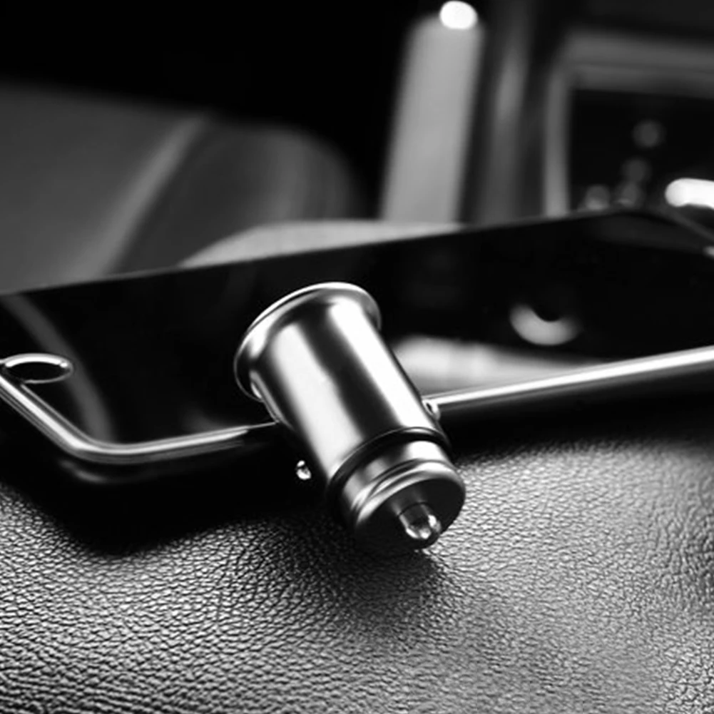 

4.8A Quick Charge Vehicle Multifunctional Car Charger Universal Fast Mini Portable For Mobile Phone Metal Tablet Dual USB