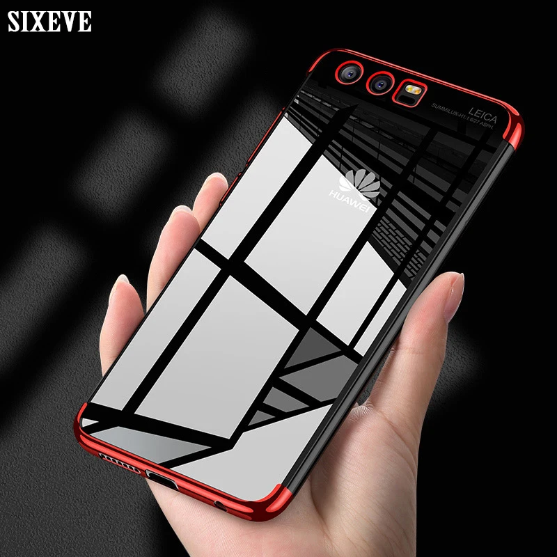 Прозрачный мягкий силиконовый чехол SIXEVE из ТПУ для Huawei Mate 8 9 10 Lite Pro P Smart Y7 Prime Y6 Y9 2018