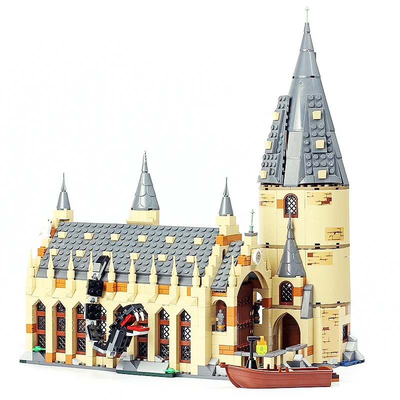 NEW 16052 983pcs Harri Potter series Hogwarts Great Hall Building Blocks Bricks