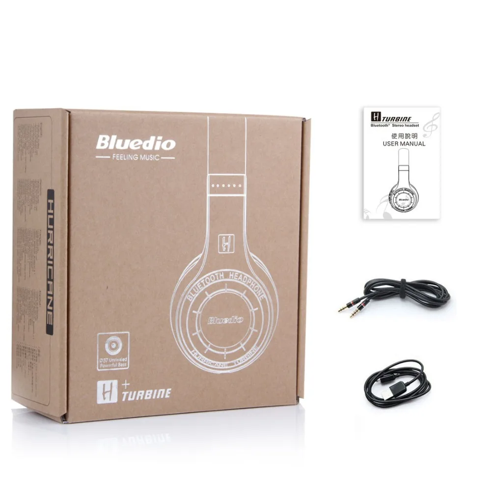 Bluedio H Plus беспроводные Bluetooth наушники BT 4,1 стерео гарнитура на ухо наушники с микрофоном для мобильного телефона
