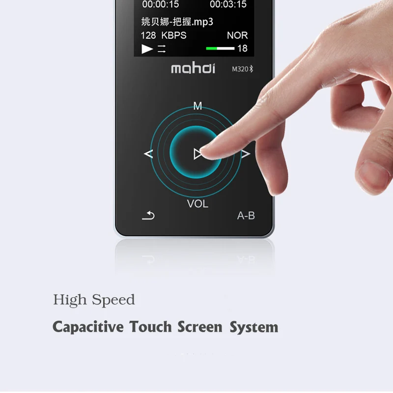 Mahdi M320 bluetooth MP3 плеер 8 Гб 1," сенсорный экран Металл HIFI без потерь аудио плеер встроенный динамик поддержка FM радио плеер