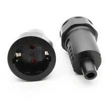 Черный корпус из ПВХ Монтажная розетка connet Европейский немецкий стандарт rewireable розетка Съемная розетка 16A