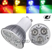 Супер яркий 9 Вт, 12 Вт, 15 Вт, GU10 светодиодный лампы 220V без затемнения Светодиодный прожектор теплый/красный/зеленый/синий/Холодный GU 10 Светодиодный светильник