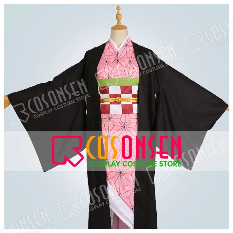 

Demon Slayer Kimetsu no Yaiba Kamado Nezuko Kimono Cosplay Costume COSPLAYONSEN All Size