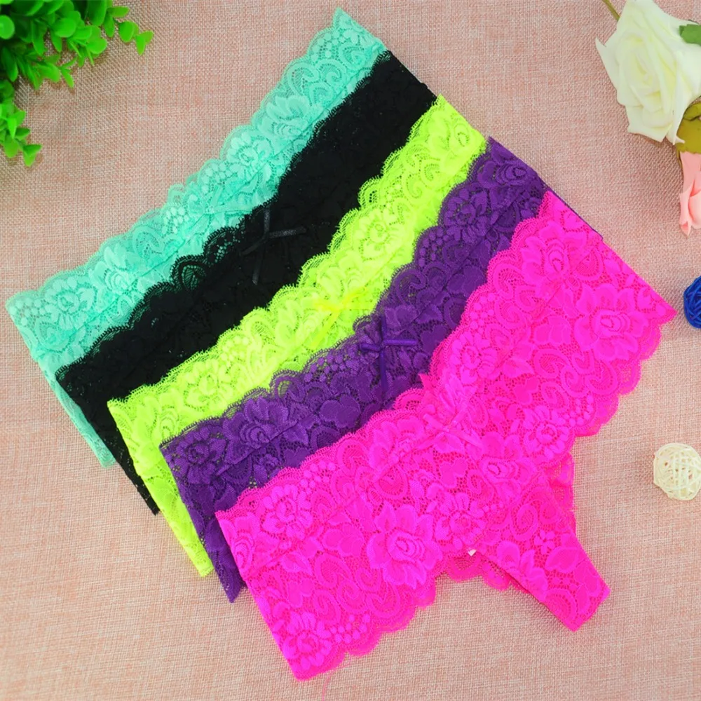 

5pcs/lot Hot Sale Sexy Lace Women Underwear Panties G-string Short G String Boyshort Bikini Thong Briefs Calcinhas tanga