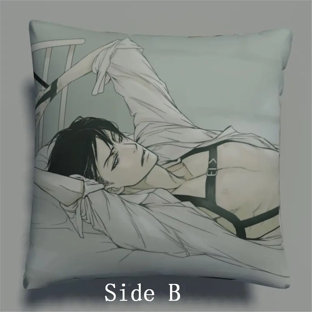 Attack on Titan Levi Anime Двусторонняя Подушка Чехол s обнимая для подушки Otaku косплей