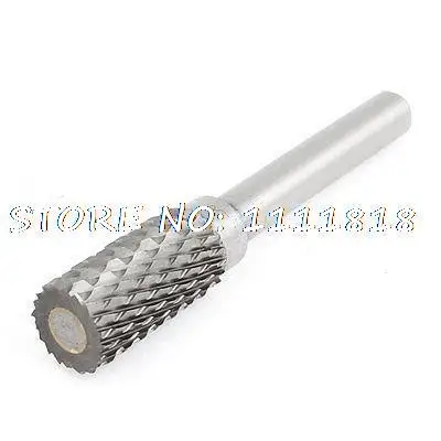 

Double Cut 0.39" 10mm Dua Cylinder Tungsten Carbide Bur Rotary File Cutter Bit 2.3" 60mm Shank 6mm