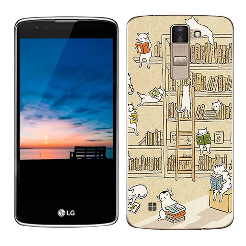 Роскошный чехол для LG K8 Lte K350 K350E K350N, чехол с изображением пейзажа, Силиконовый ТПУ мягкий чехол для LG K8, чехол для телефона s 5,0, Ультратонкий чехол - Цвет: 18