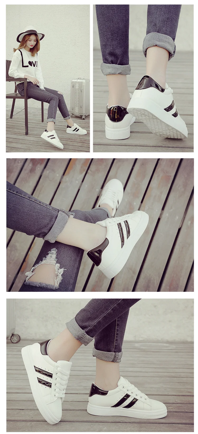 Женская Повседневная обувь; Новинка года; женские кроссовки; модная дышащая белая женская обувь из искусственной кожи на платформе; мягкая обувь со стразами
