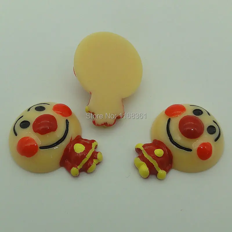 1pcs/lot resin flat back Halloween smile super bread 23mm Cabochons Scrapbooking Hair Bow DIY Christmas decration C110-9