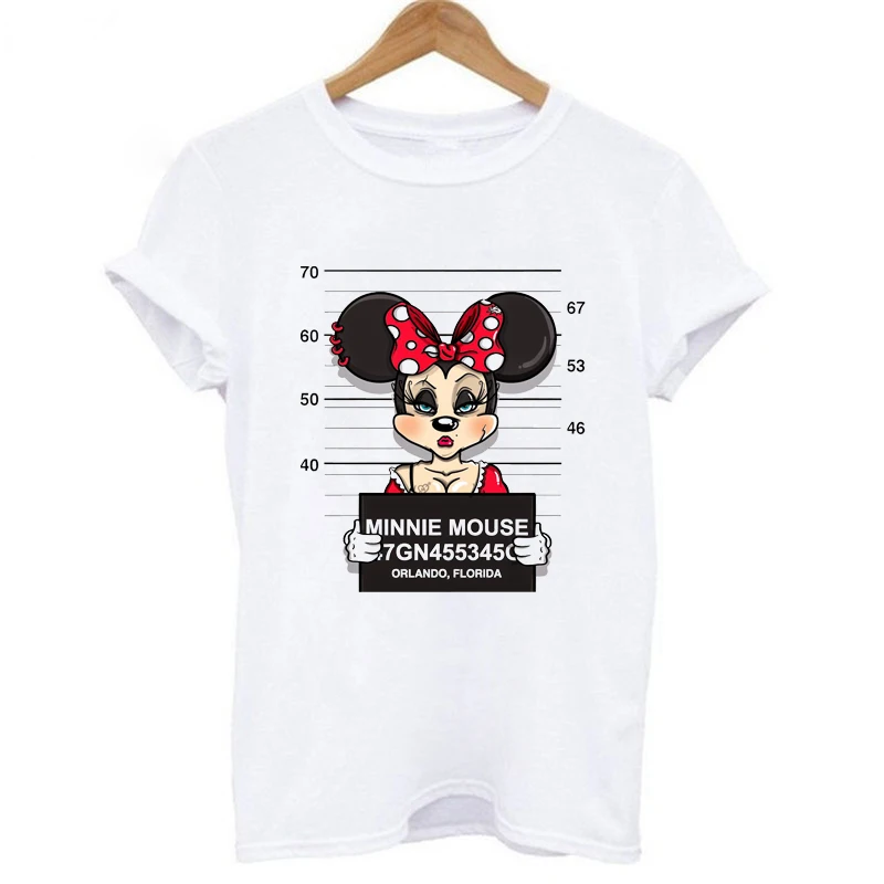 

WVIOCE New Arrival Women's Cartoon Print Tshirts Harajuku T Shirt O-Neck Clothing Casual Short Sleeve Streetwear Clothes