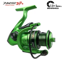 Yumoshi 13+ 1 подшипник 1000-7000 спиннингом кормушка катушка карп Рыболовные катушки Карп Рыбалка Spinner рыбалка Shimano катушка рыболовная спининг катушка для спиннинга все для рыбалки фидер Fishing Reel