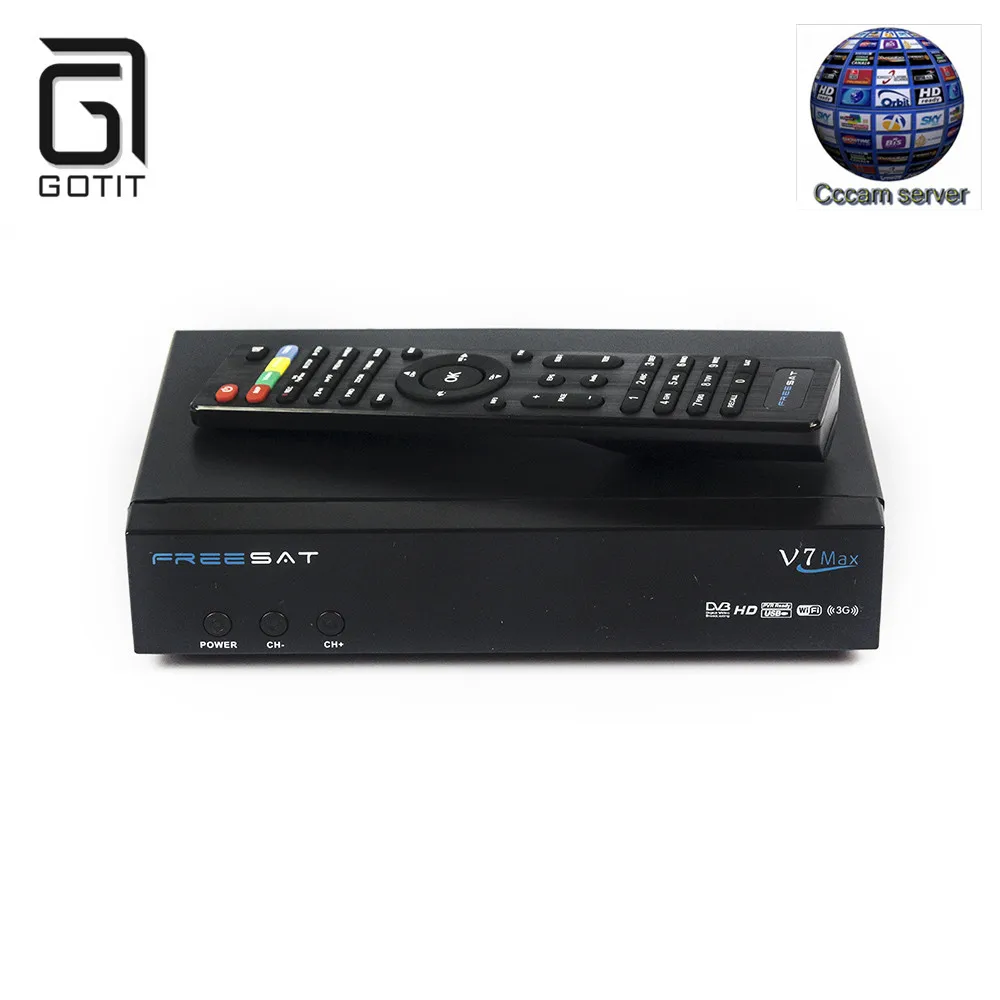 Prix pour DVB-S2 REESAT V7 Max Récepteur BOX CCcam Cline pour 1 année USB WIFI Récepteur Satellite 1080 P HD numérique décodeur Clé BISS Powervu Prix pour DVB-S2 REESAT V7 Max Récepteur BOX CCcam Cline pour 1 année USB WIFI Récepteur Satellite 1080 P HD numérique décodeur Clé BISS Powervu
