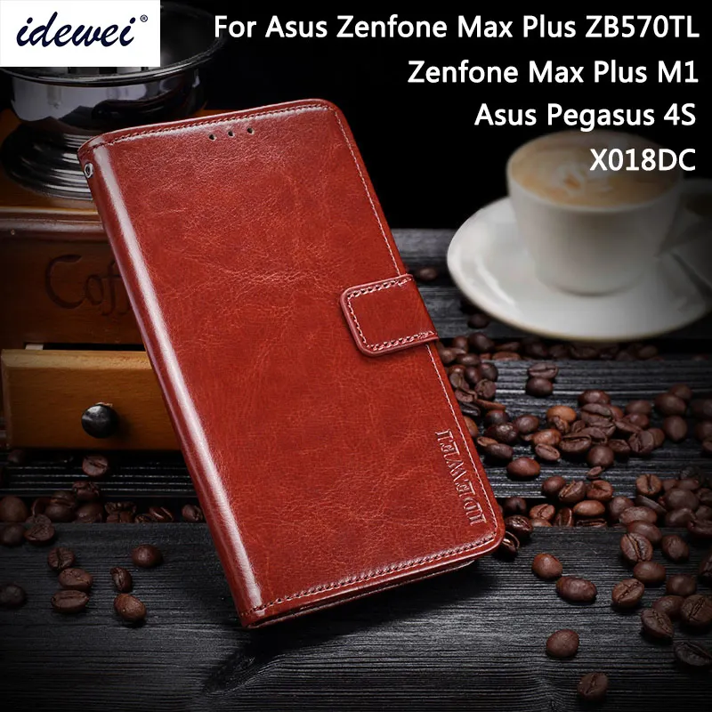 IDEWEI для Asus Zenfone Max Plus ZB570TL/M1 чехол Роскошный кожаный флип-чехол Pegasus 4S X018DC Капа Fundas |