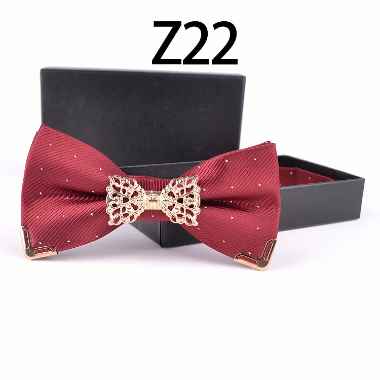 Jbersee, модная деловая Мужская рубашка, Бабочка, галстук-бабочка, Свадебный Шелковый галстук-бабочка для мужчин и женщин, галстук-бабочка, тонкая мужская рубашка - Цвет: Z22