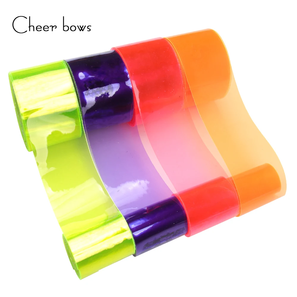 

Cheerbows 38mm Leather Ribbon Transparent Smooth Waterproof Solid DIY Hairbow Materials Handmade Bags Shoes Decoration 5yards