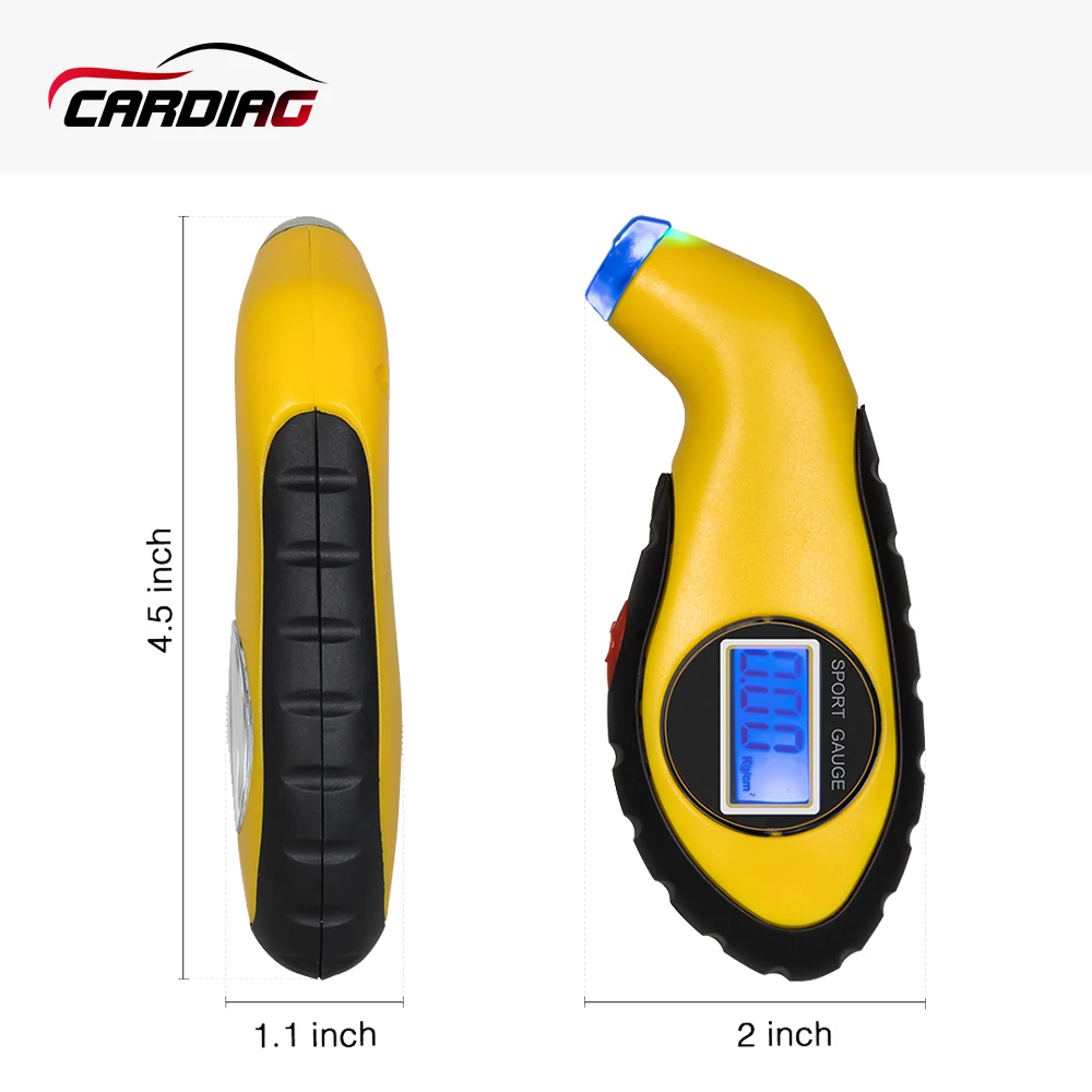

Digital tire pressure gauge Meter Manometer Barometers Tester LCD Tyre Air For Auto Car Motorcycle Wheel Diagnostic Tools