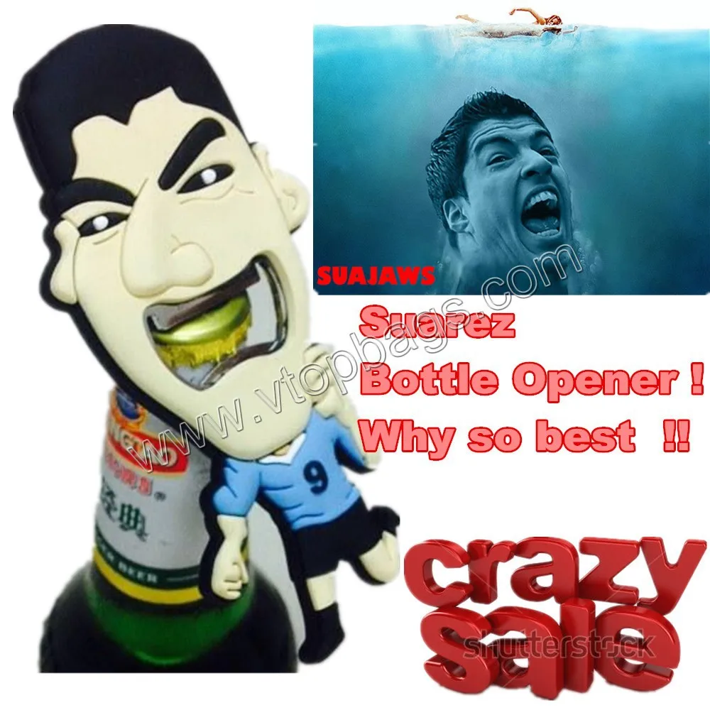 

Portable Beer bottle Opener Suarez,Openers Uruguay Suarez Bite Italy 2014 Brazil World Cup,souvenir,memento,Jar openers