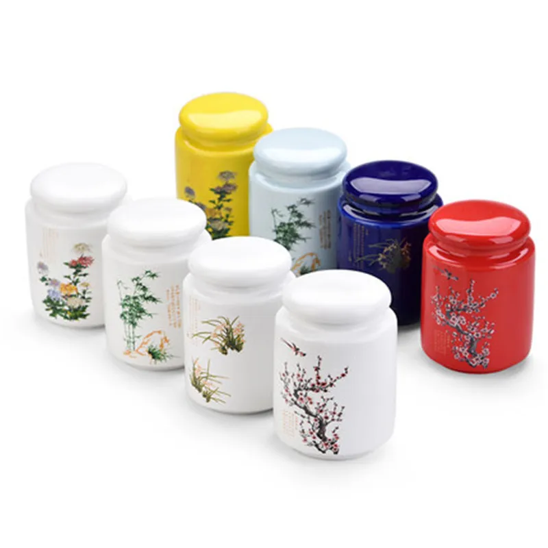 

Ceramic Purple Sand Tea Set Ceramic Jar Yixing Jar Of Tea Ceramic Porcelain potes de cozinha armazenamento Kitchen Porcelain Box