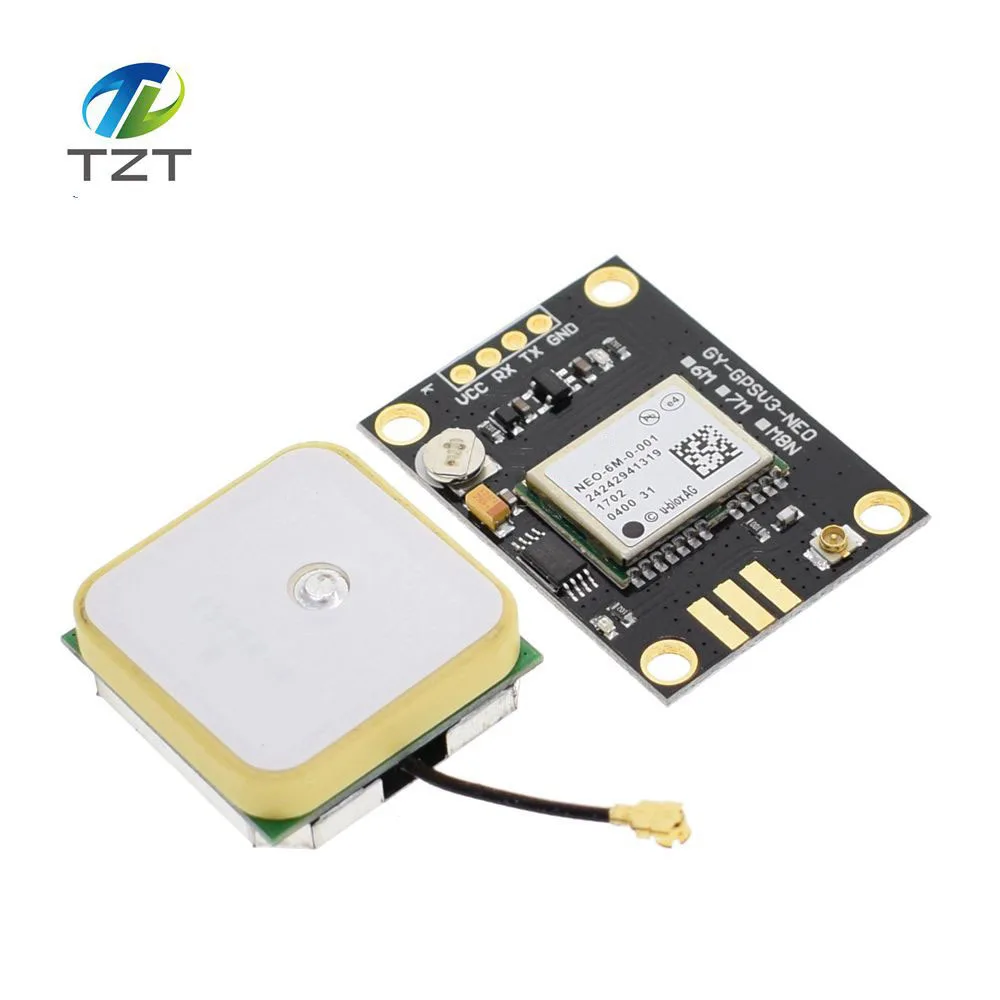 

1Pcs NEO-6M GPS Module GY-GPS6MV2 NEO6MV2 Buit-in EEPROM APM2.5 Antenna RS232 TTL Board for Arduino Flight Control 3V-5V Good