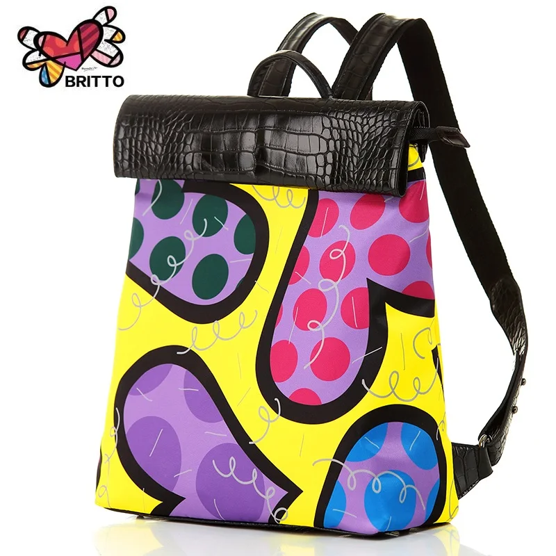 

Hot Sales Women's Backpacks Women Shoulder Bag Satin Printing Backpack Schoolbag Mochila Graffiti Unisex Rucksack Free shipping