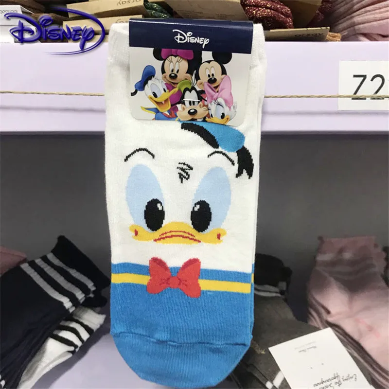 

Disney cute Mickey cartoon 100% cotton socks new design boat socks casual soft socks