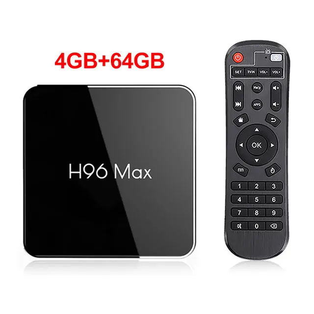 ТВ коробка H96 MAX X2 Android 8,1 4 Гб Оперативная память 64 Гб Встроенная память Поддержка BT 4,1 2,4/5,8 Gwifi 4 K H.265 HD2.0 IP ТВ Google Play Декодер каналов кабельного телевидения pk H96max - Цвет: 4GB 64GB