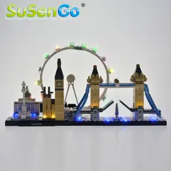 SuSenGo светодиодный свет комплект (только свет) для Архитектура Лондон света набор совместим с 21034 и 10678