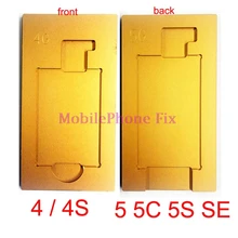 Удаление поляризующая пленка клея пресс-форм для Iphone 4 4s 5 5S 5C поляризационный ламинатор пресс-форма ОСА снятие металлический держатель пресс-форм