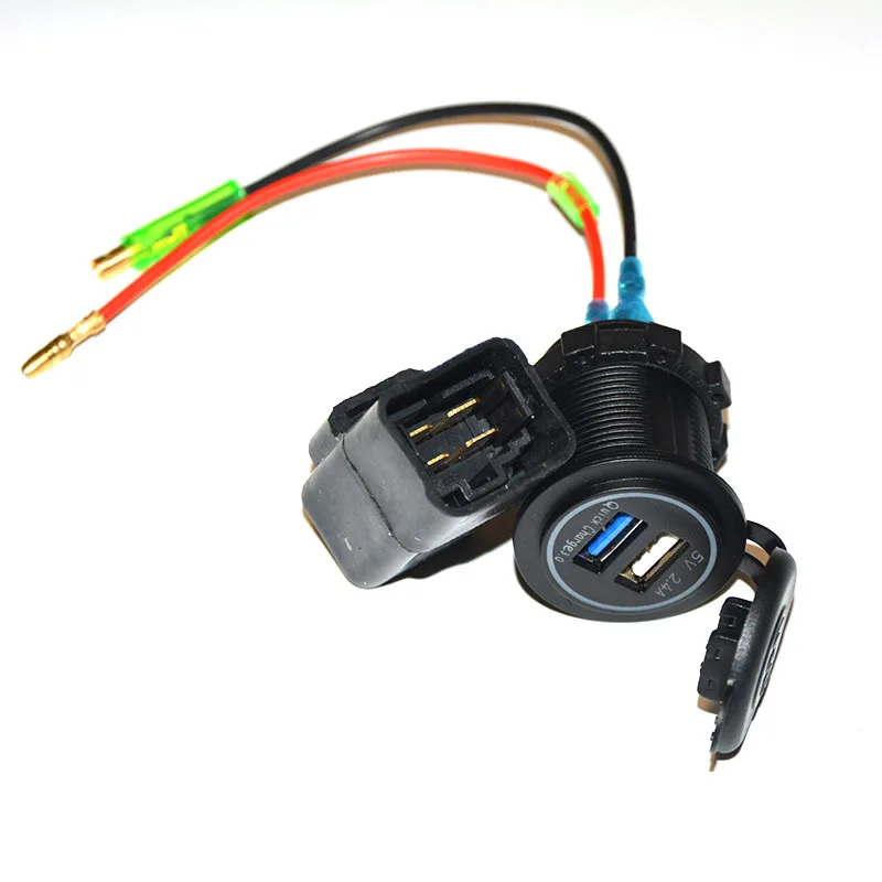 USB зарядное устройство для мотоцикла Kawasaki versys650/1000/ X300/ X650/ninja400/ninja650 с реле/12 В