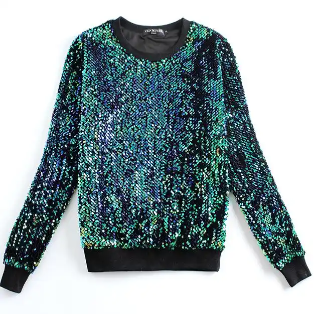 plus size sequin sweatshirt