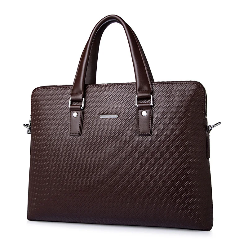 Designer brand cowhide men luxury cowhide leather handbags man business briefcase men